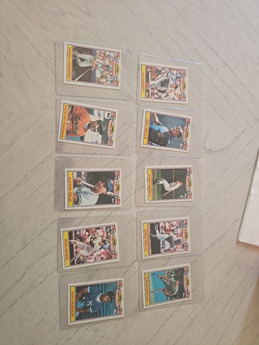 Topps 1989 Rookies Commemorative Full Set Of 33 Baseball Cards